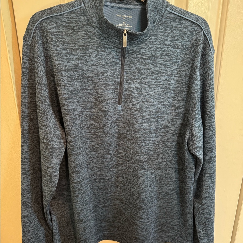 Van Heusen Men's Navy Quarter Zip Sweater